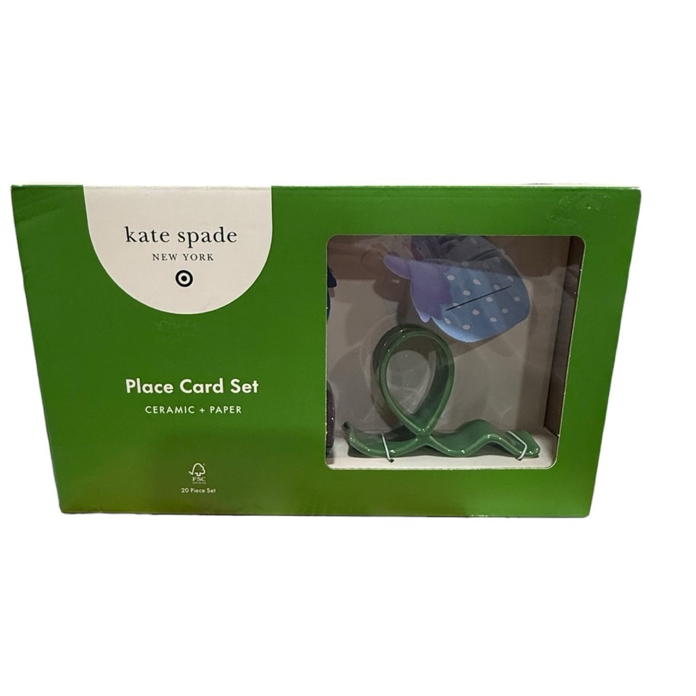 Kate Spade New York x Target Place Card Set – Ceramic + Paper NWT